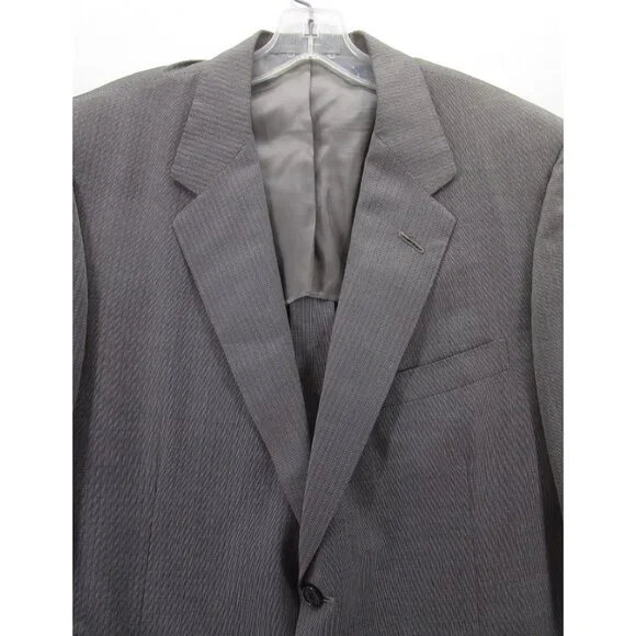 VINTAGE Oxford Clothes Sport Coat 42 Saks Blazer Wool Silk Unstructured